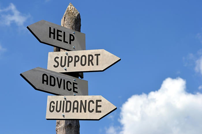 help support advice guidance signpost