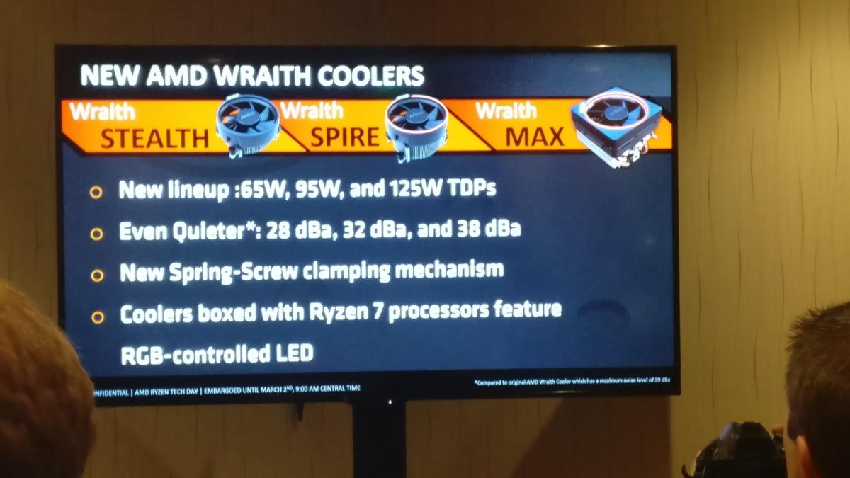 MD Ryzen Wraith cooler specs