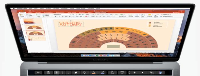 office for mac adds touch bar support 2