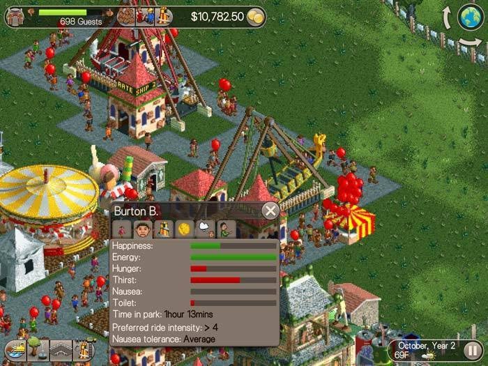 RollerCoaster Tycoon Classic for iOS and Android sounds great – Destructoid