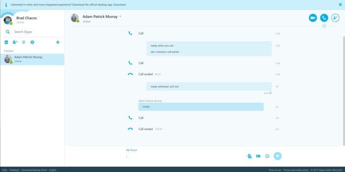 skype web