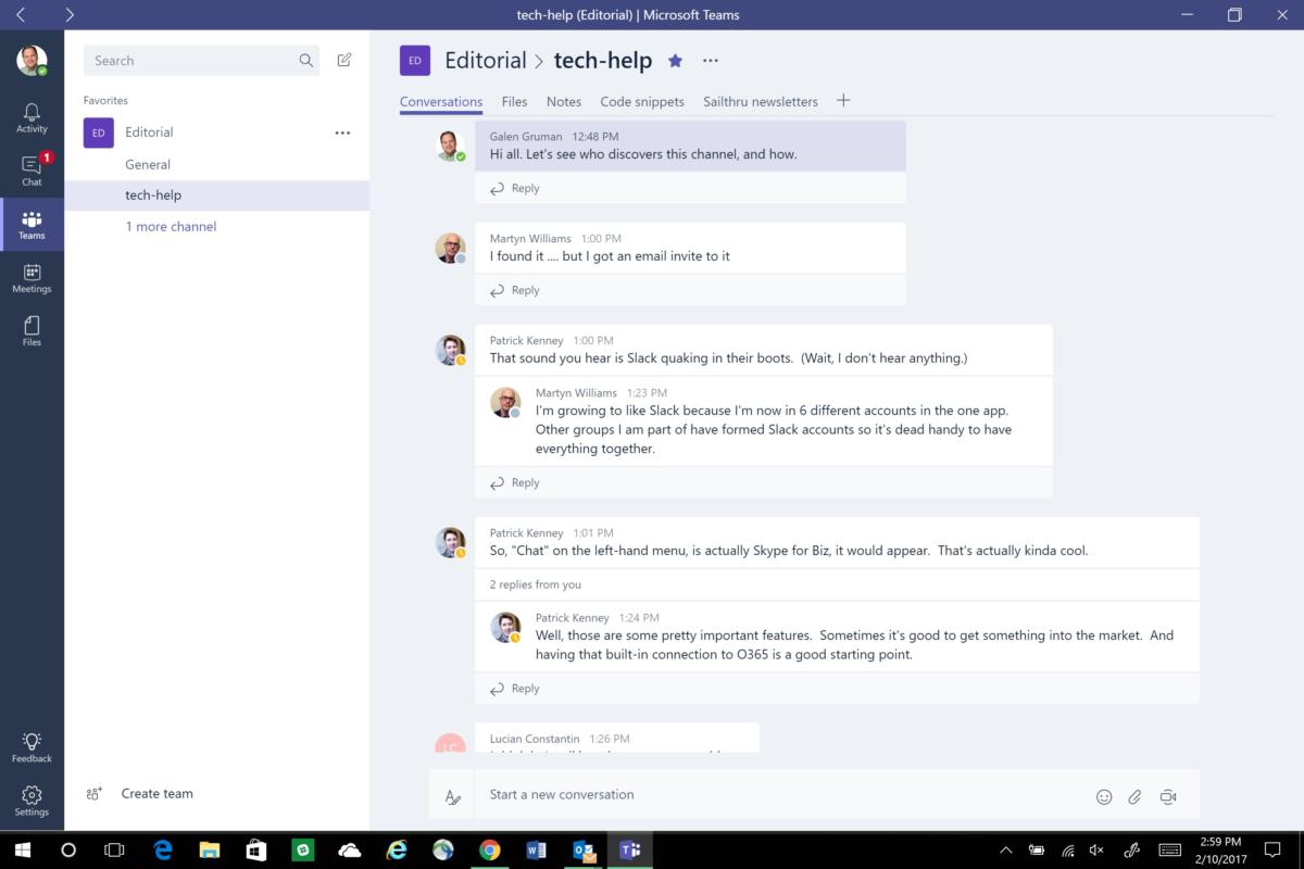 Handson Microsoft Teams fails in its debut InfoWorld