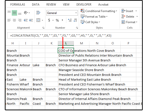 12 extract the branch information from the database
