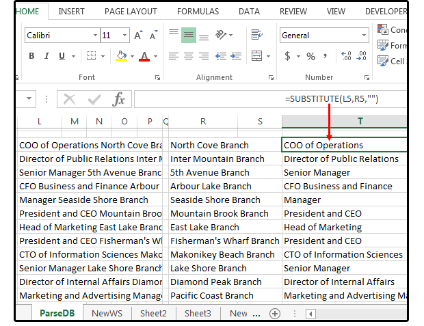 13 extract the titles from the combined fields in column l