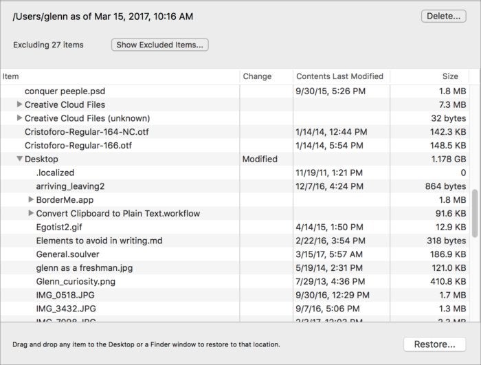 arq backup delete files