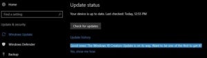 creators update ad in 1607