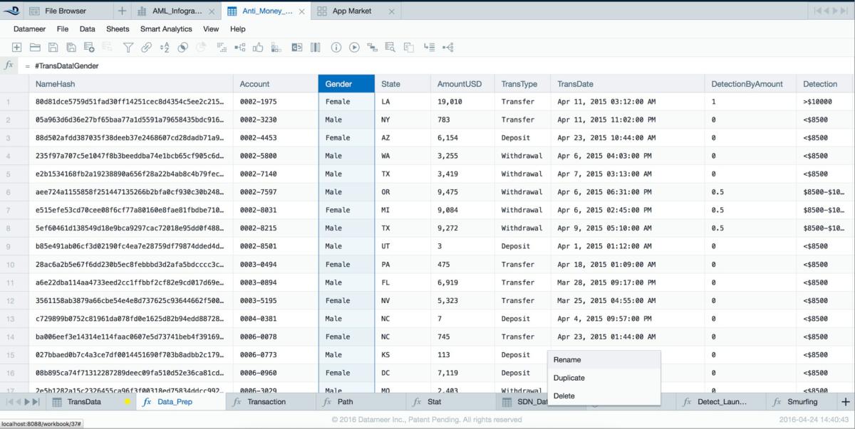 datameer workbook