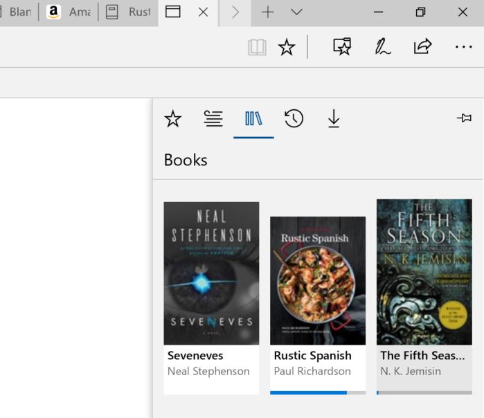 Microsoft edge books