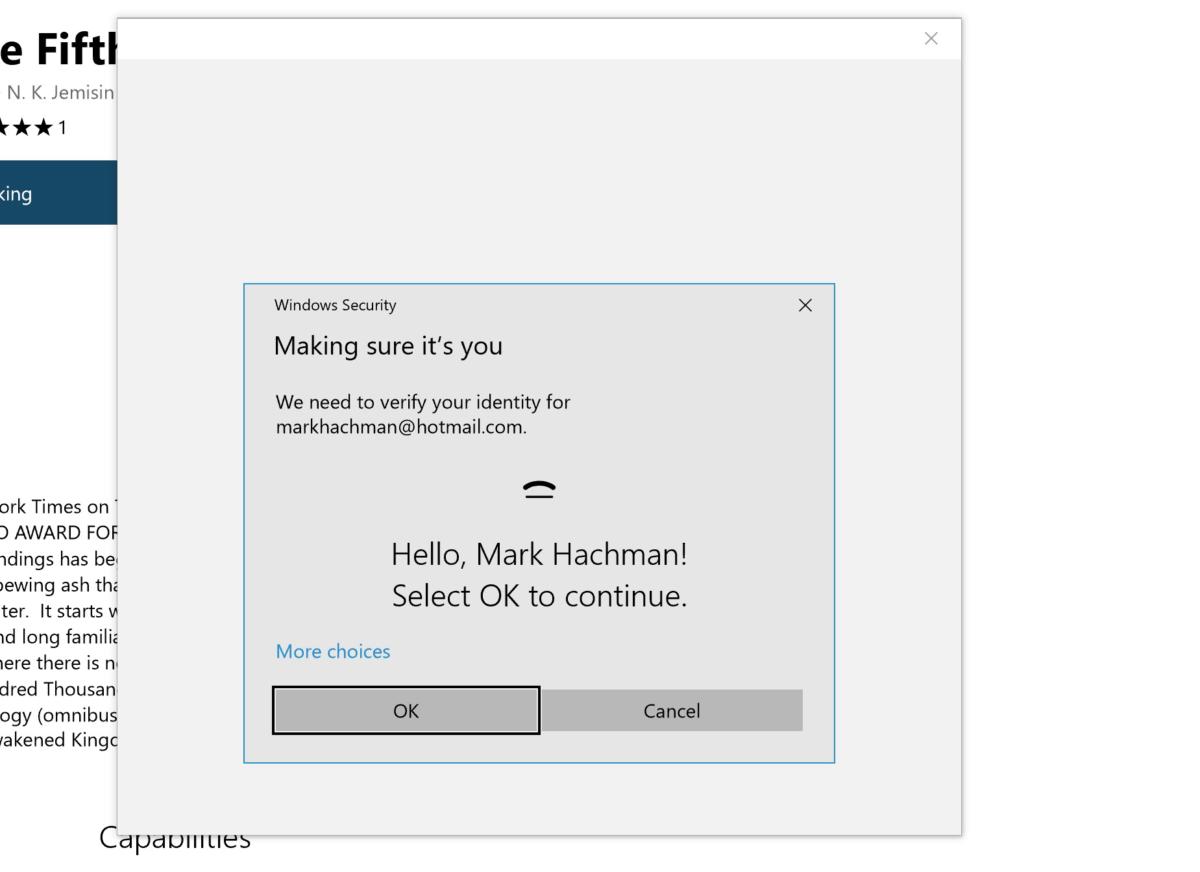 microsoft fingerprint reader software windows 10