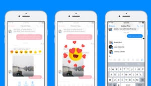 facebook messenger reactions mentions ios app