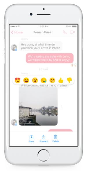 facebook reactions ios app