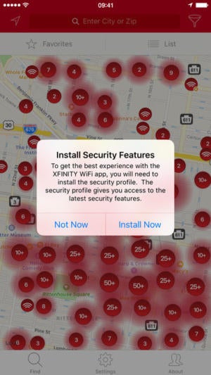 mac911 xfinity wifi app