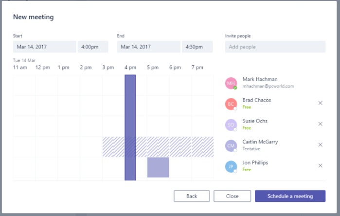 microsoft teams meetings scheduling assistant