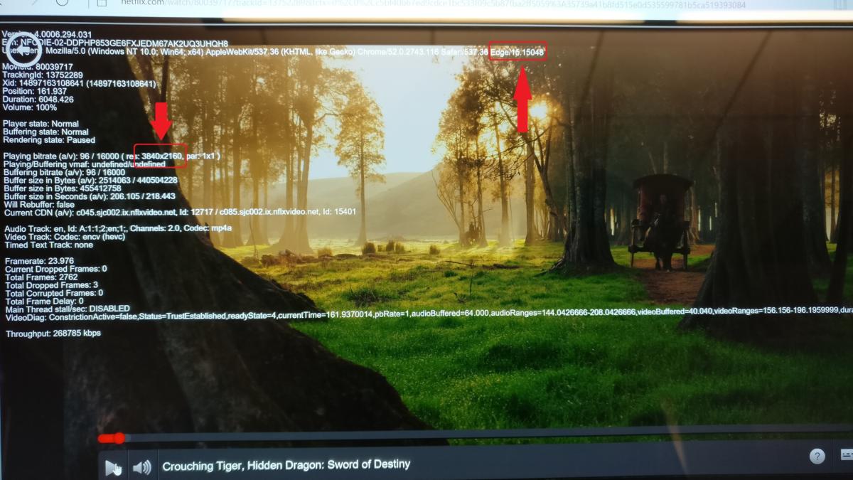 netflix 4k in edge edit Windows 10 Creators Update