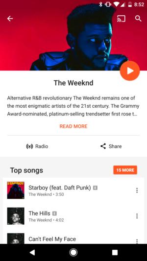 play music the weeknd
