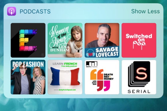 podcast widget ios 10.3
