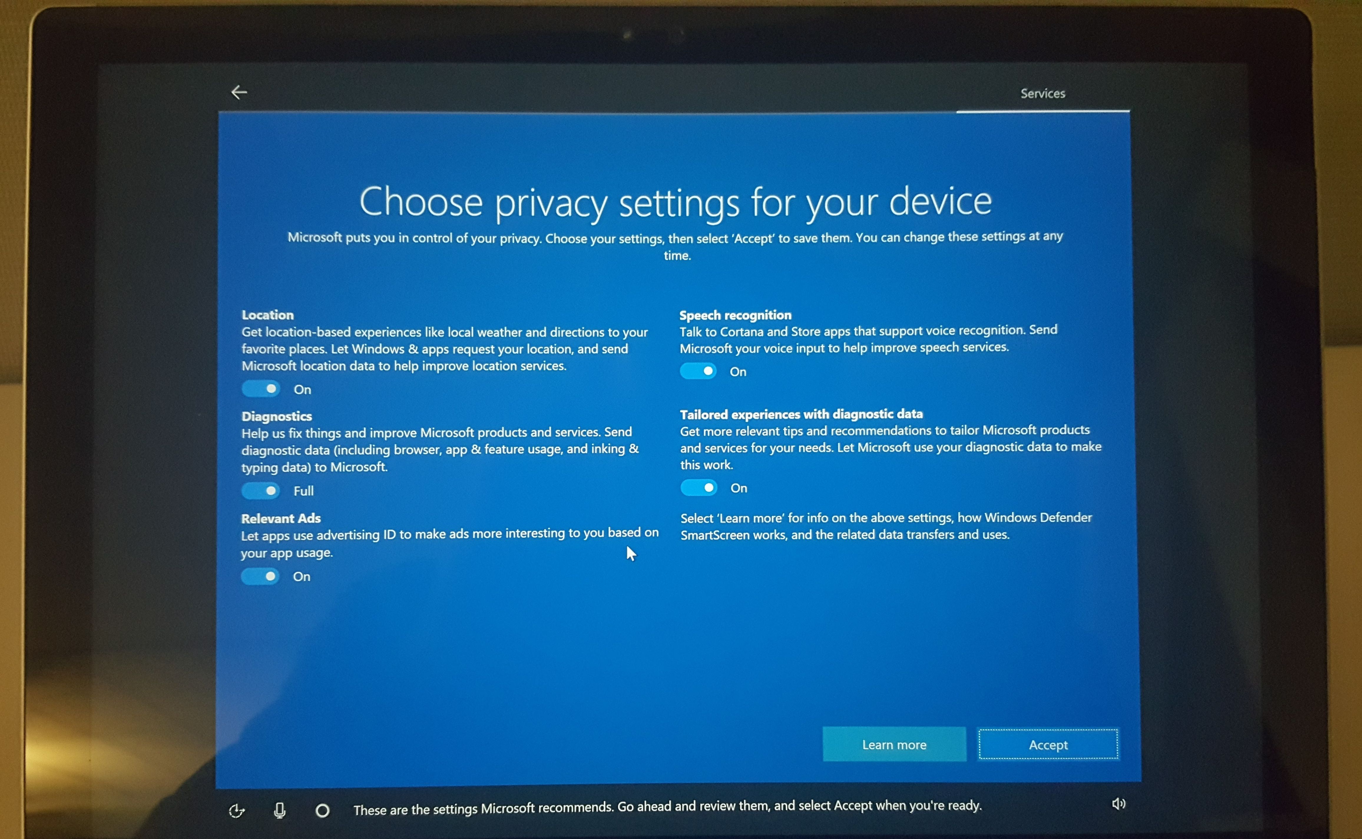 Find process windows. Windows 10 creators update. Choose privacy settings for your device. Microsoft location. Microsoft privacy settings installing.