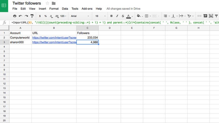 google excel