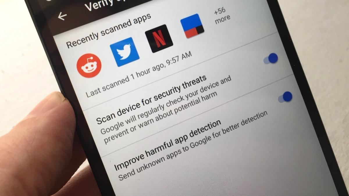 Let Android scan and verify your apps