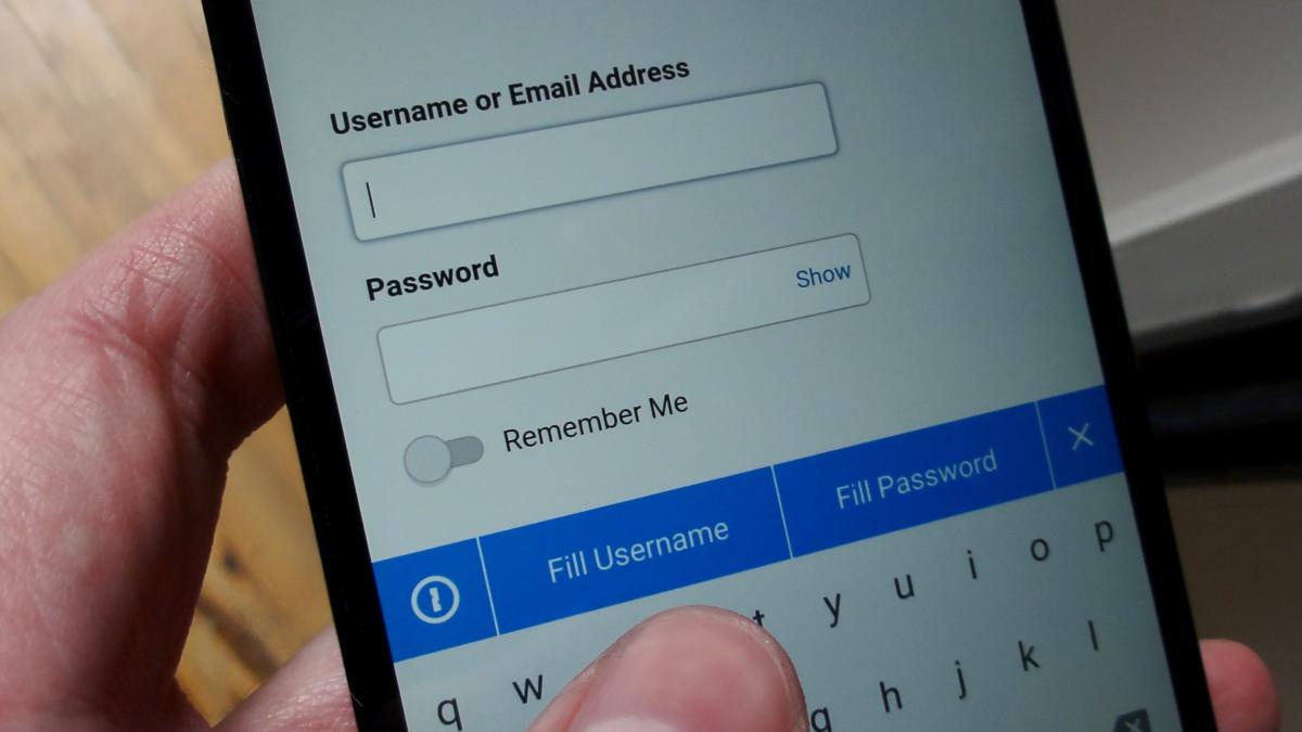 Enter passwords with 1Password keyboard