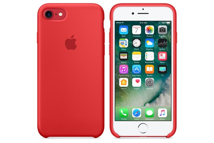 cover silicone iphone 7 red