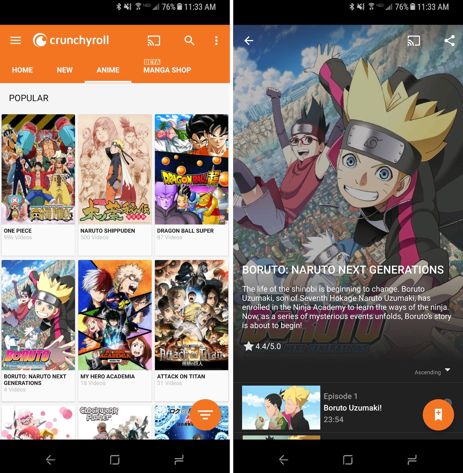 free tvapps crunchyroll