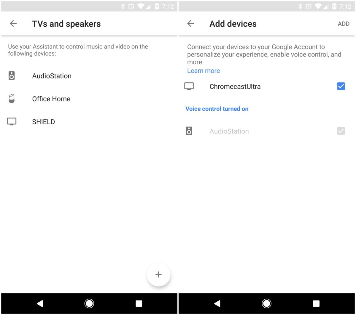 google home app tv