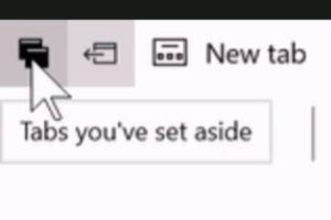 microsoft edge tabs youve set aside