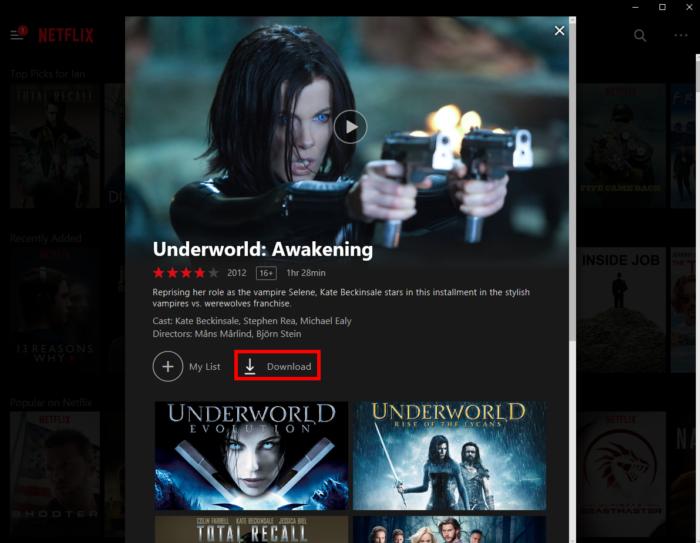 How to watch netflix on sale offline