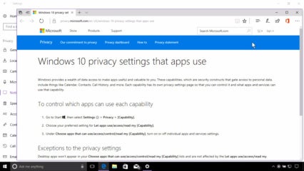 Windows 10 Privacy in the Creators Update