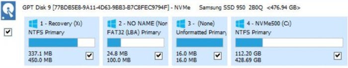 Windows 10 boot disk layout