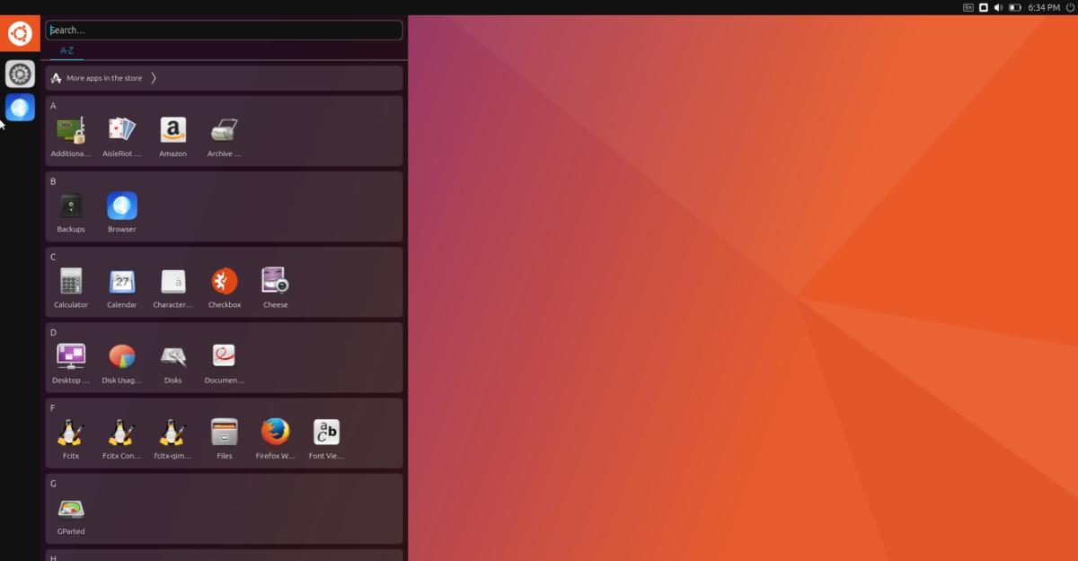 Ubuntu 17.04’s Unity 8 search
