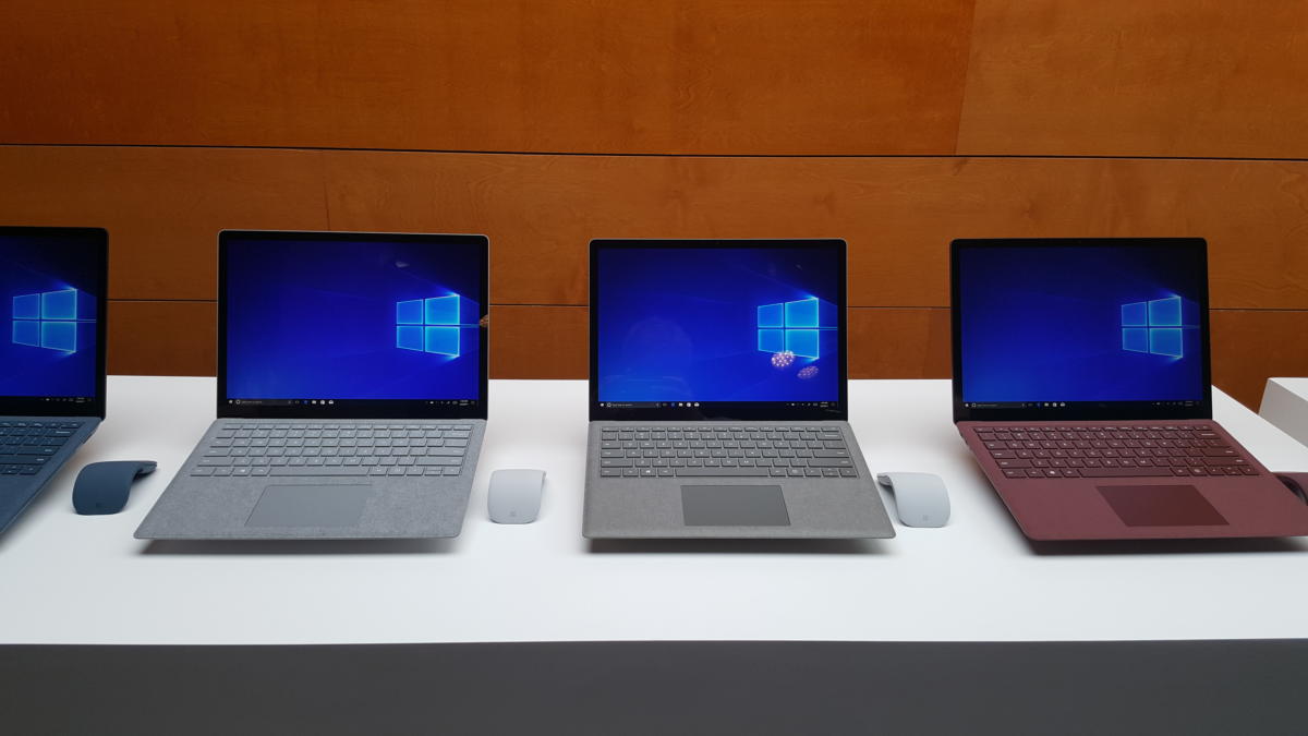 Windows 10 S Surface Laptops