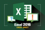 Excel 2016 cheat sheet