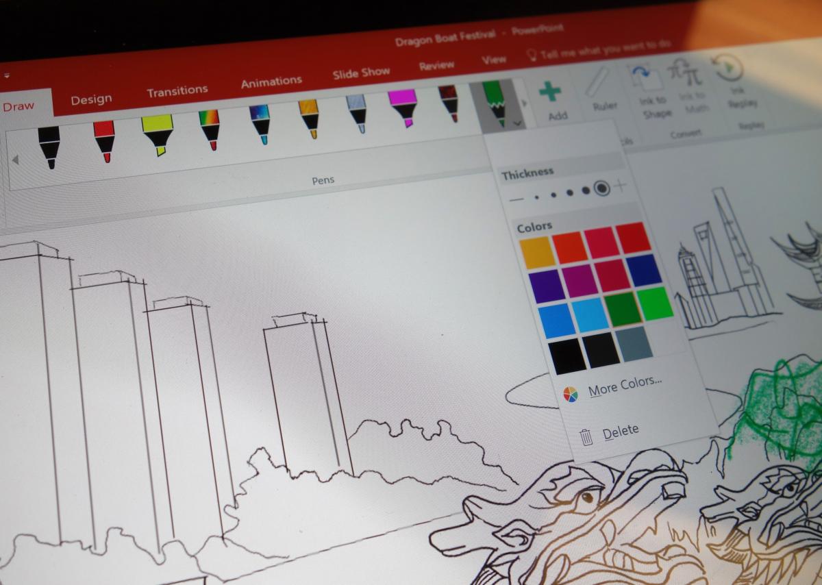 Stylos partagés Microsoft Office