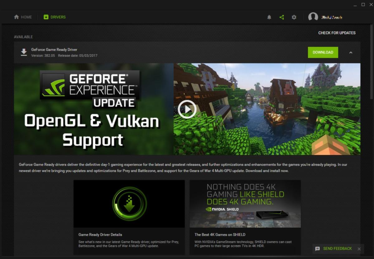 Nvidia Geforce Experience Adds Opengl Vulkan Support To Make You