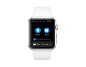 google maps apple watch