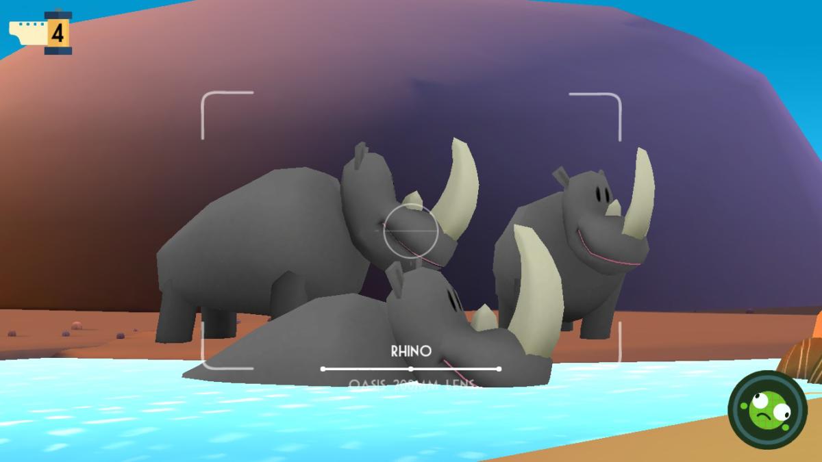 in game zoom shot of rhinos