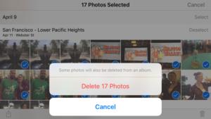 iphone photos how to bulk delete