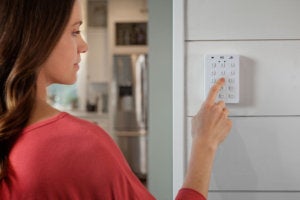 iris keypad in use