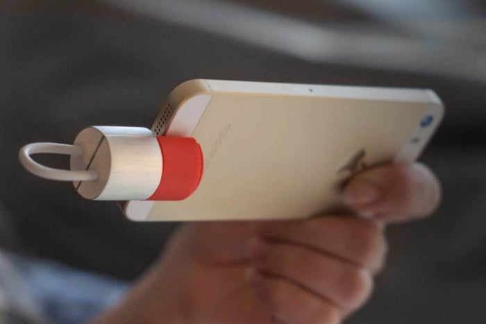 kablekey plugged into iphone
