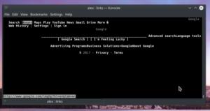 linux links google.com