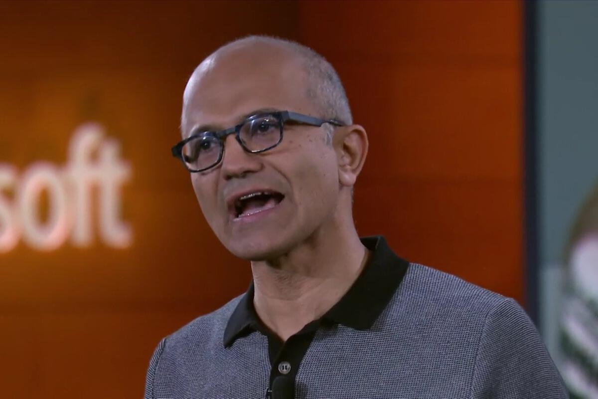 Image: Microsoftâs Nadella: Google could lock up AI-enabled search