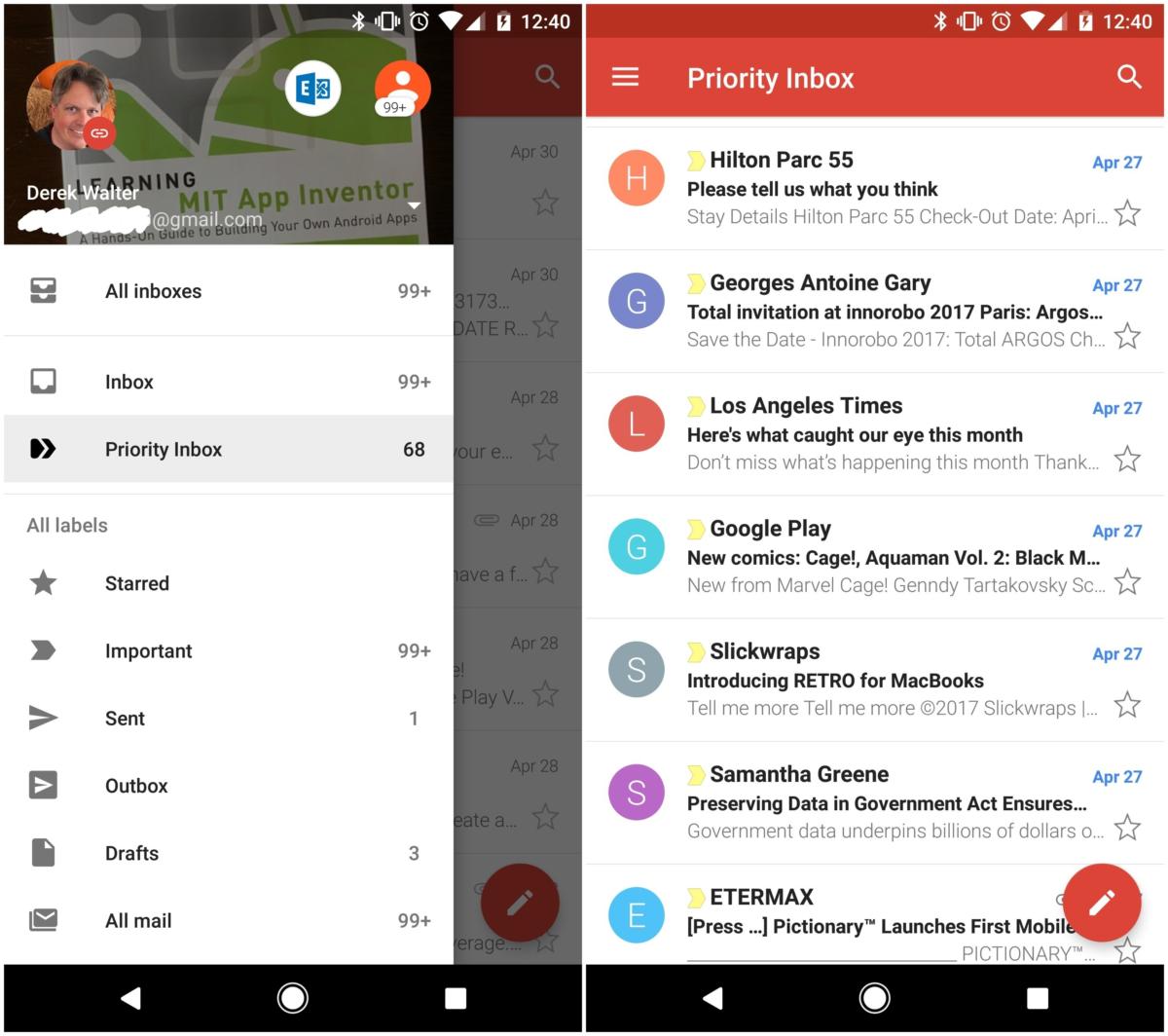 new gmail inbox app