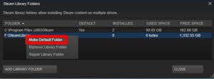 steammakedefaultfolder