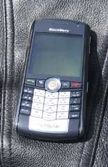 image of a Research In Motion (RIM) BlackBerry Pearl 8100 smartphone