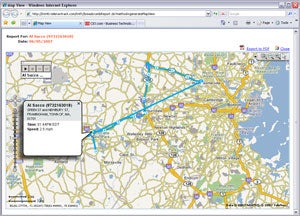 image of TeleNav Track 4.1 Breadcrumb report