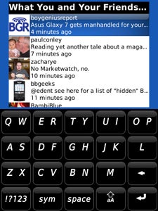 TwitterBerry on the BlackBerry Storm