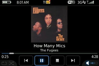 iTunes Music Playing on BlackBerry