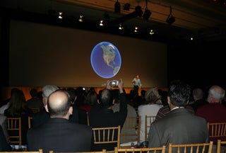 Palm CEO Ed Colligan on stage